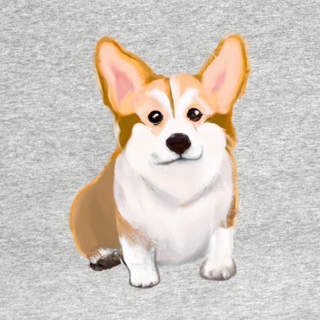 Cute Corgi Drawing by Play Zoo